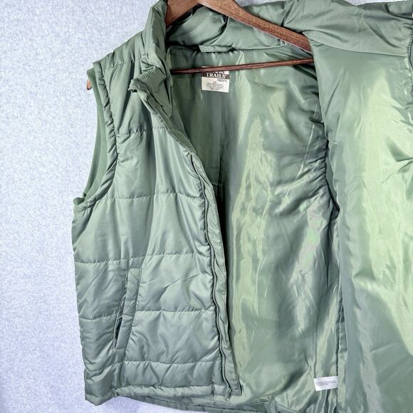 Puffer Vest Open Trails Puffy Mens Size XL Sage Green New With Tags - Picture 3 of 12